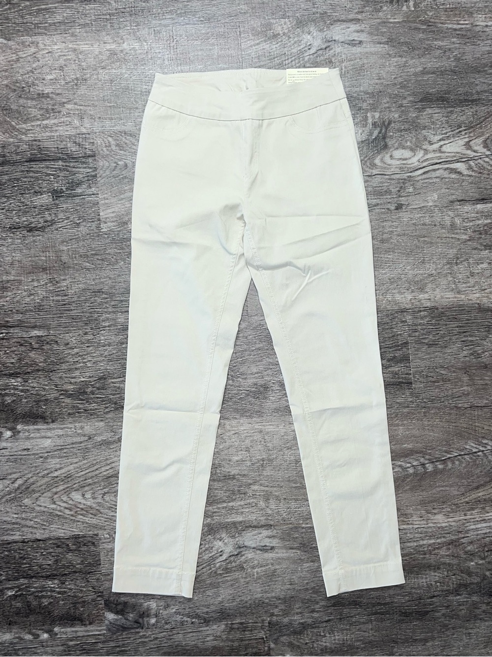 Soft Surroundings Super Stretch Cream Straight Leg/Ankle Pants Women’s Size XS